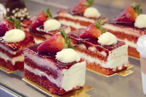 Curd souffle cake