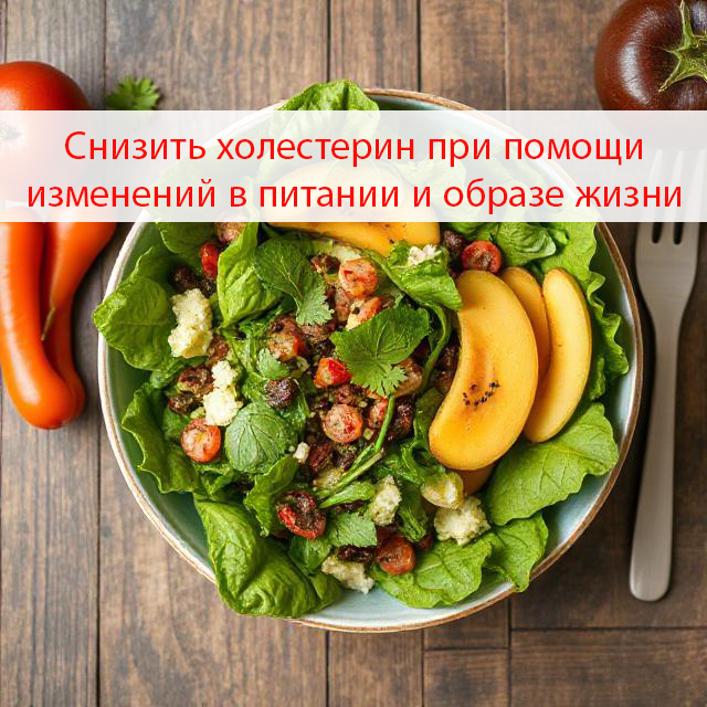 Снизить холестерин при помощи изменений в питании и образе жизни
