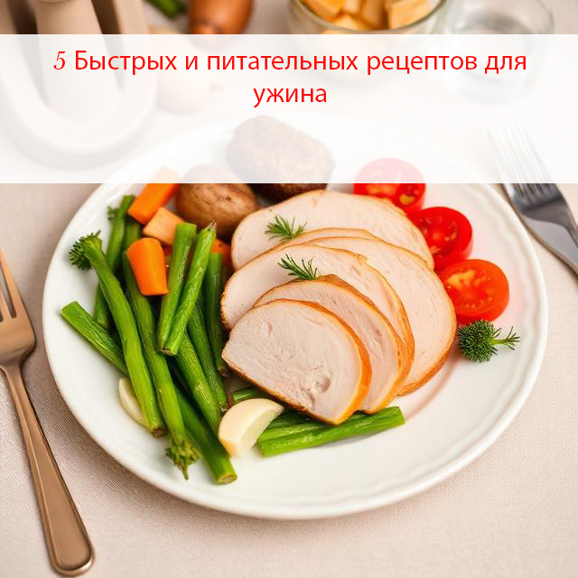 A light dinner of turkey and vegetables