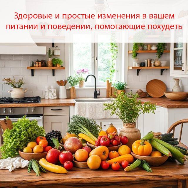 Здоровые и простые изменения в вашем питании и поведении, помогающие похудеть