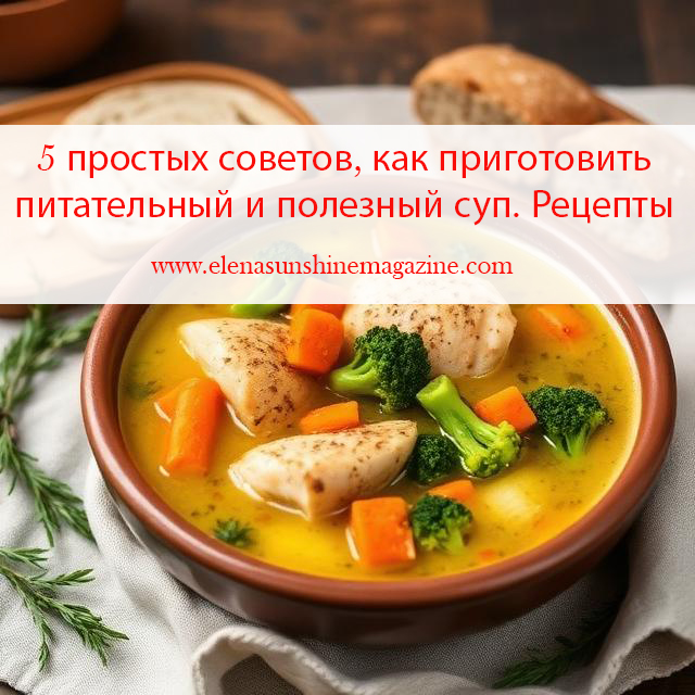 5 простых советов, как приготовить питательный и полезный суп. Рецепты